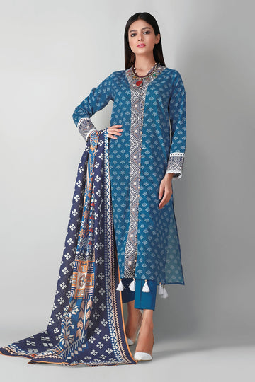 A21325 Blue Khaadi Autumn Collection 2021